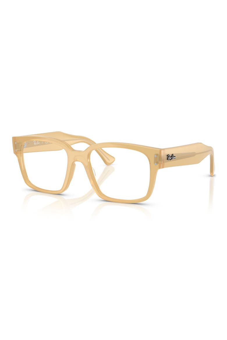 53mm Square Optical Glasses, Alternate, color, BEIGE