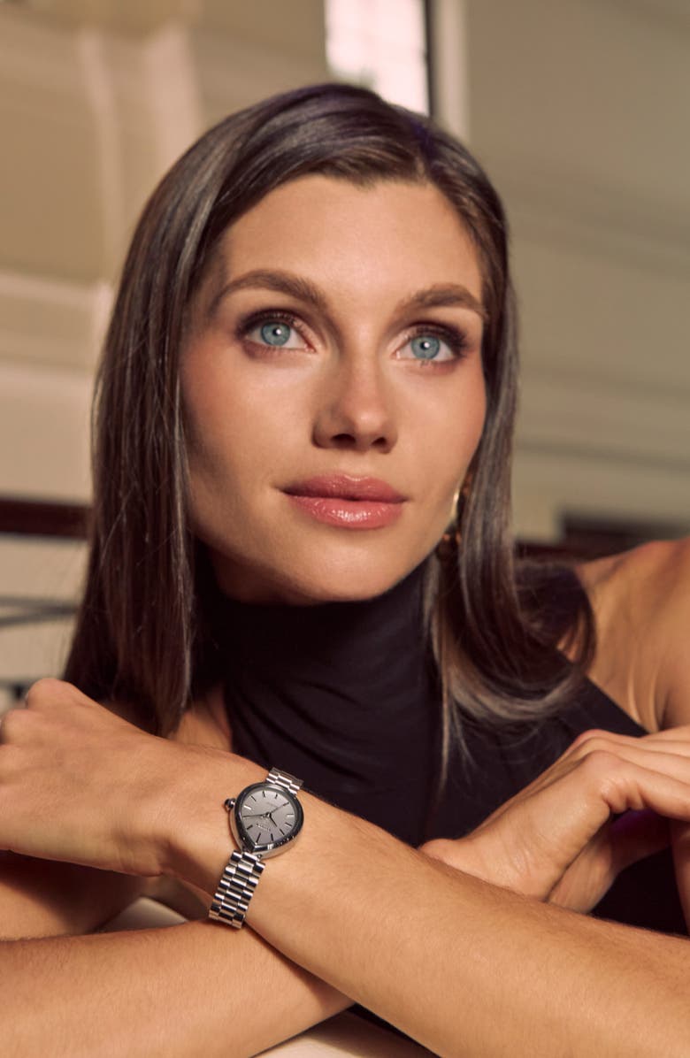 Citizen Rainell Classic Bracelet Watch, 31.3mm x 26mm, Alternate, color, Silver-Tone