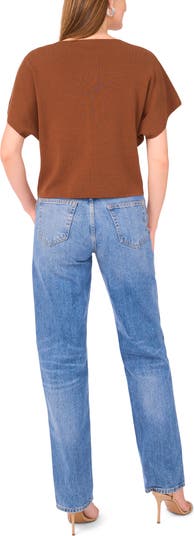 Short Sleeve Crop Sweater