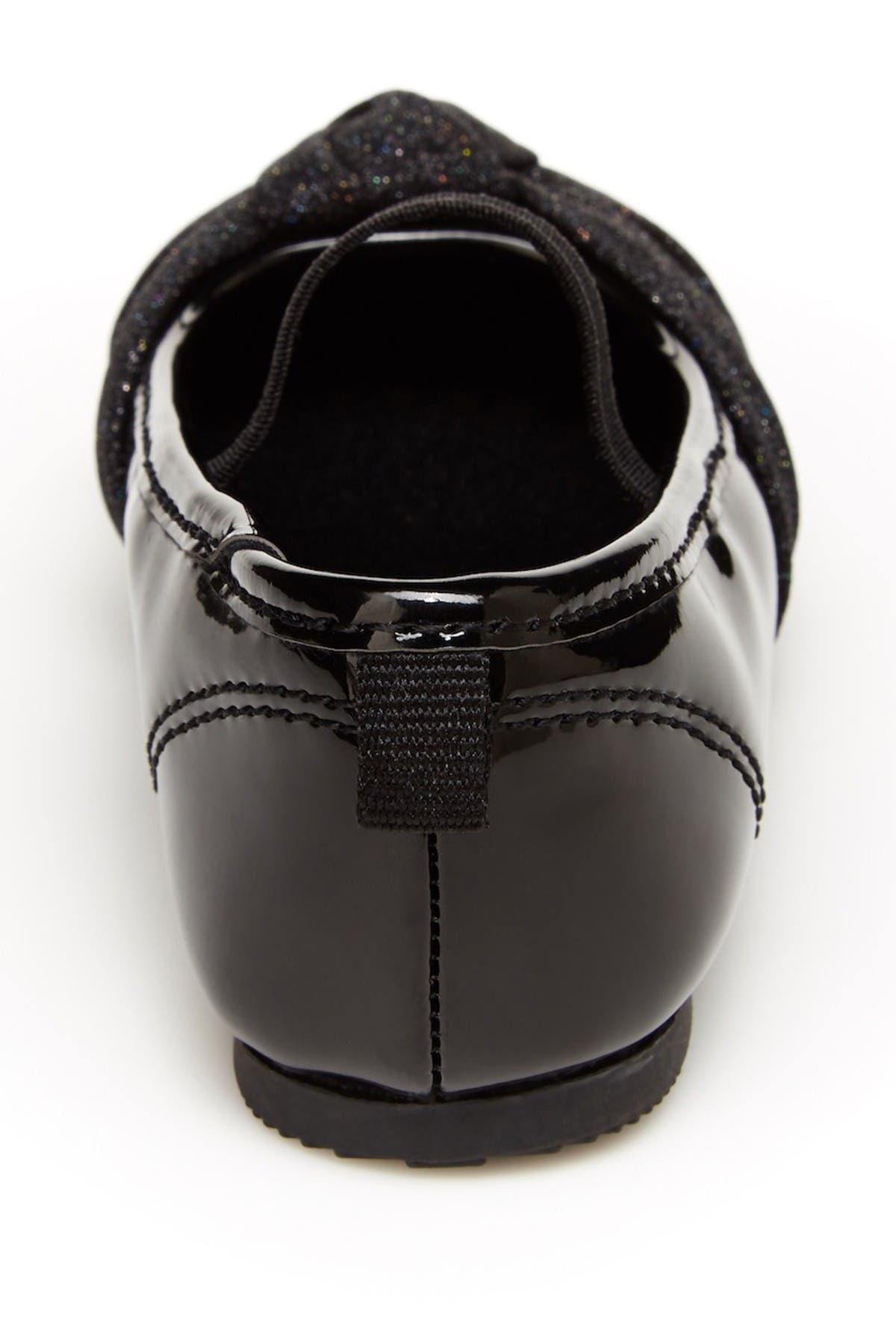 Josie Glitter Knot Slipper, Alternate, color, BLACK