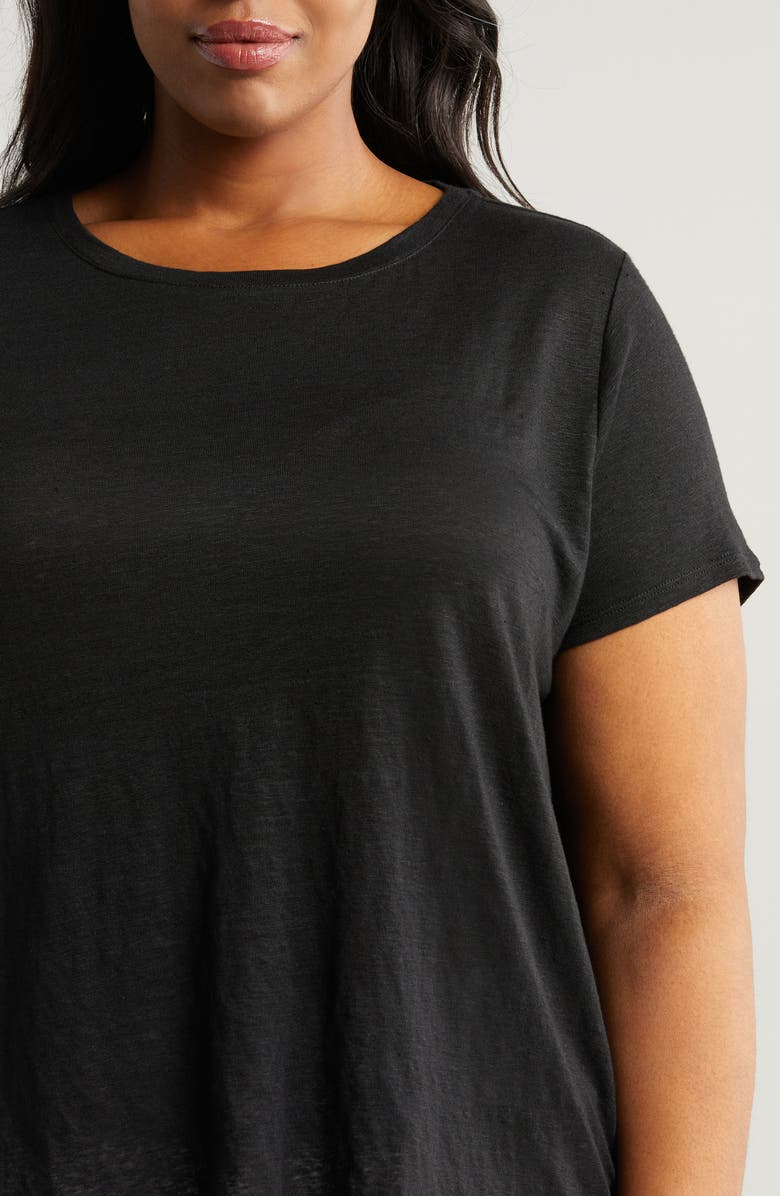 Eileen Fisher Organic Linen Crewneck T-Shirt, Alternate, color, 