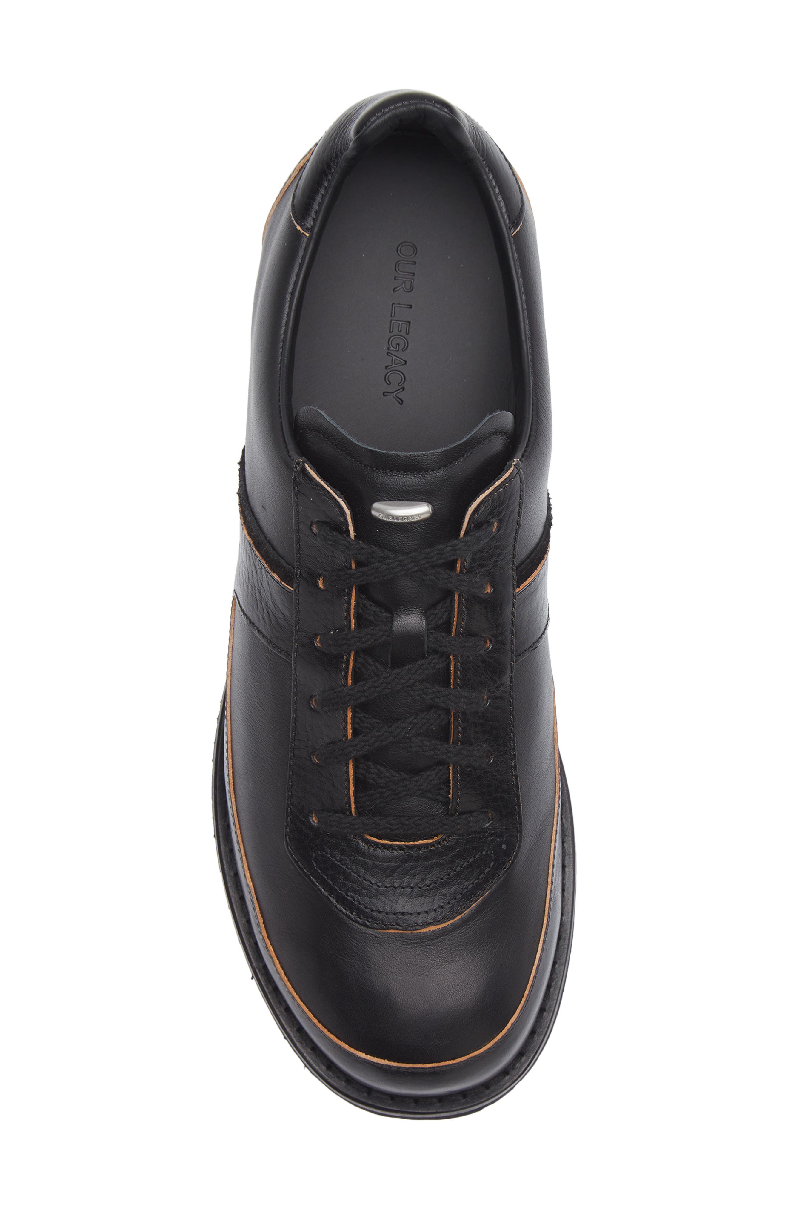 OUR LEGACY Ten Pin Derby, Alternate, color, Black Strike Leather