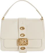 Burberry Small Rider Leather Top Handle Bag