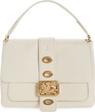 Burberry Small Rider Leather Top Handle Bag