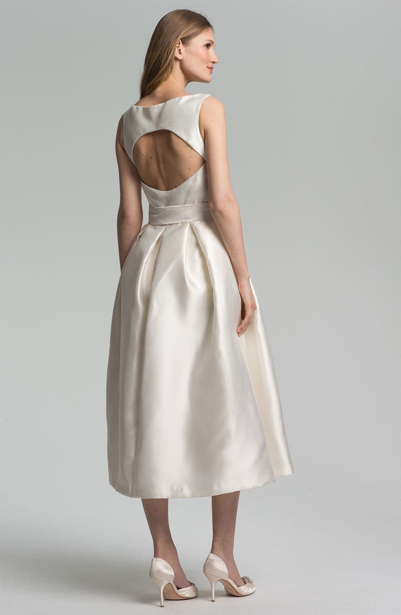 Isaac Mizrahi New York Faille Satin Fit & Flare Dress, Alternate, color,