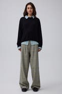 JUANA Plaid Theory High Rise Trousers