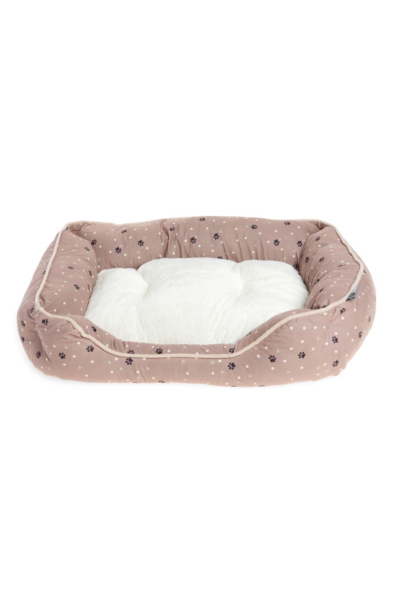 Precious Tails Details Microsuede Pet Bed, Main, color, 