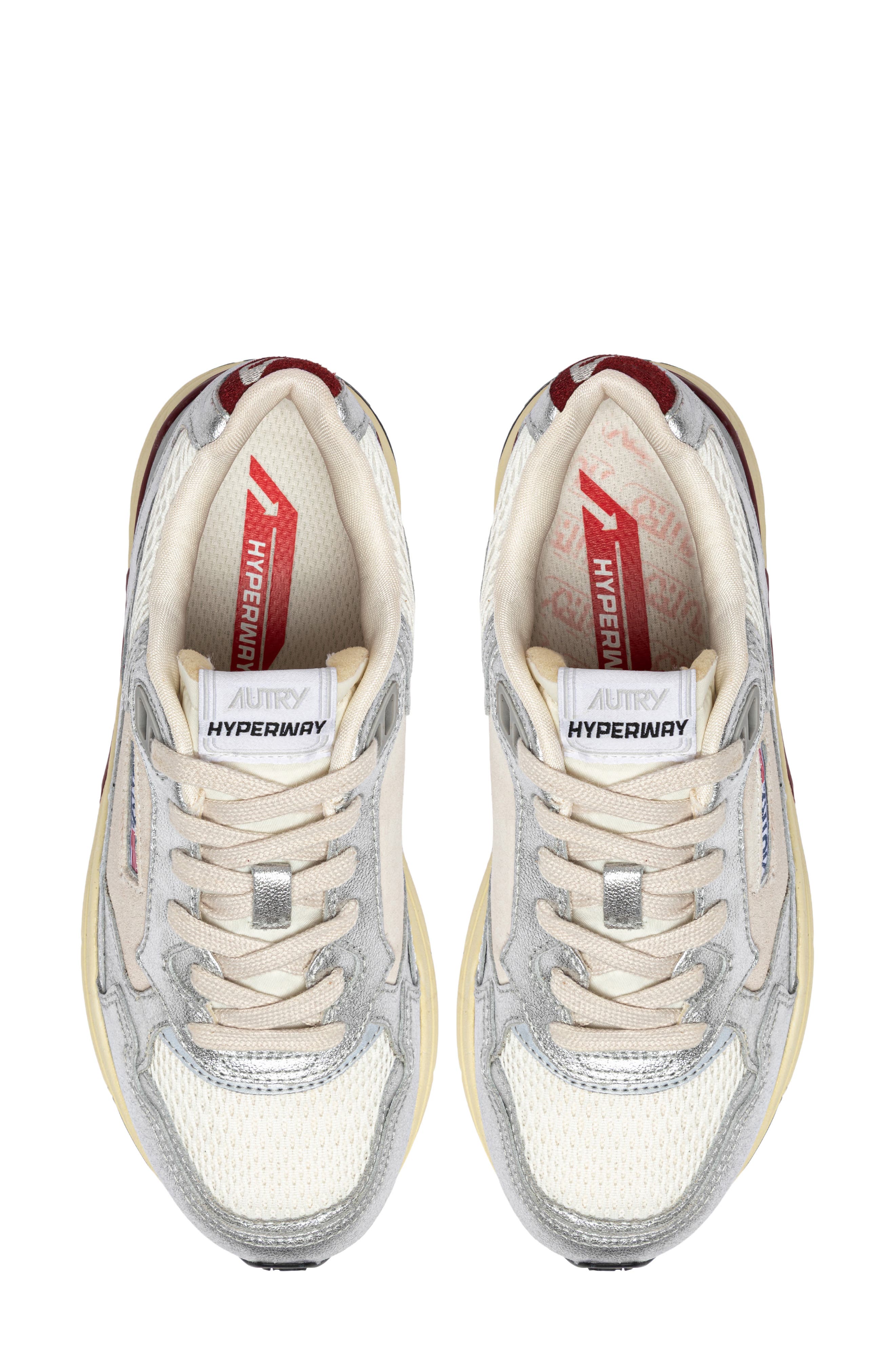 Hyperway Low Sneaker, Alternate, color, SILVER