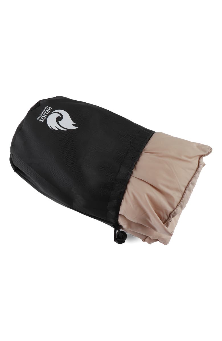 HELIOS THE HEATED COAT Paffuto Box Quilted Heated Scarf, Alternate, color, Taupe