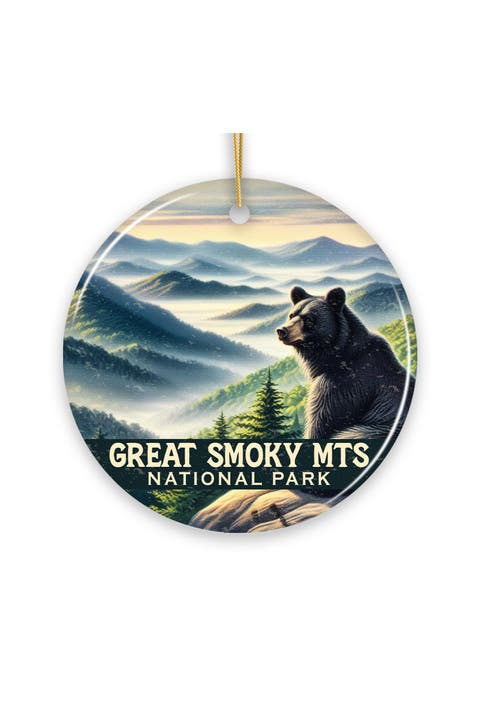 Great Smoky Mountains Black Bear Overlook Ornament