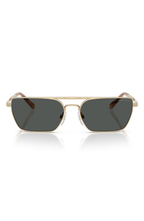 58mm Rectangle Sunglasses