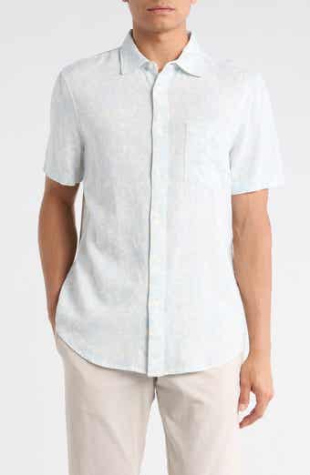 Nordstrom Short Sleeve Linen Blend Button-Up Shirt