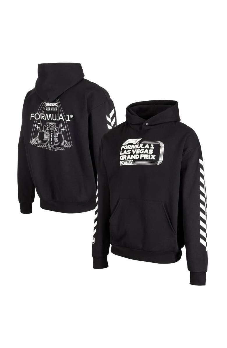 Insomniac Unisex Black Formula 1 2024 Las Vegas Grand Prix Race Ready Pullover Hoodie, Main, color, 
