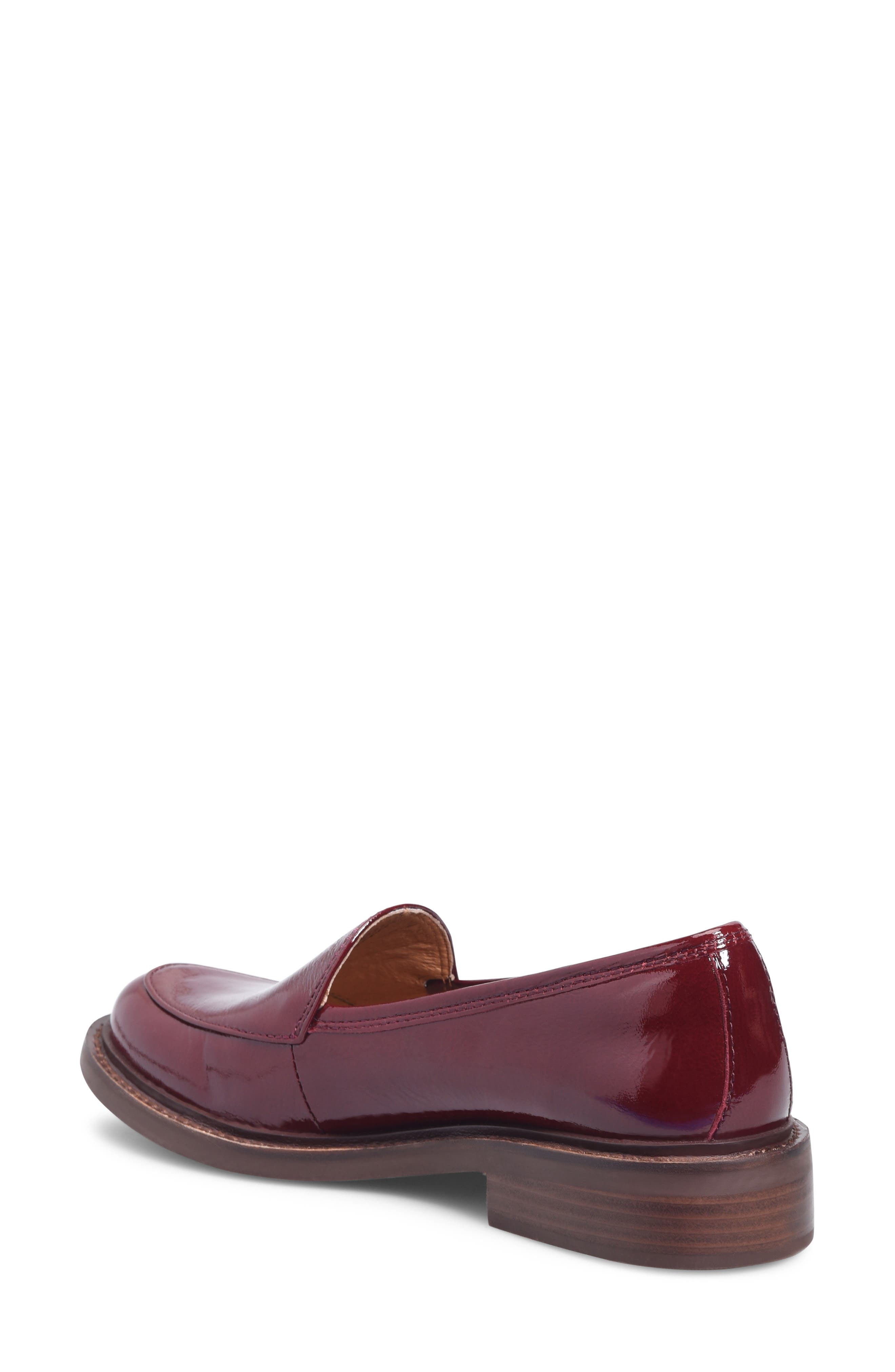 Napoli II Water Resistant Loafer, Alternate, color, DAMASCO RED PATENT