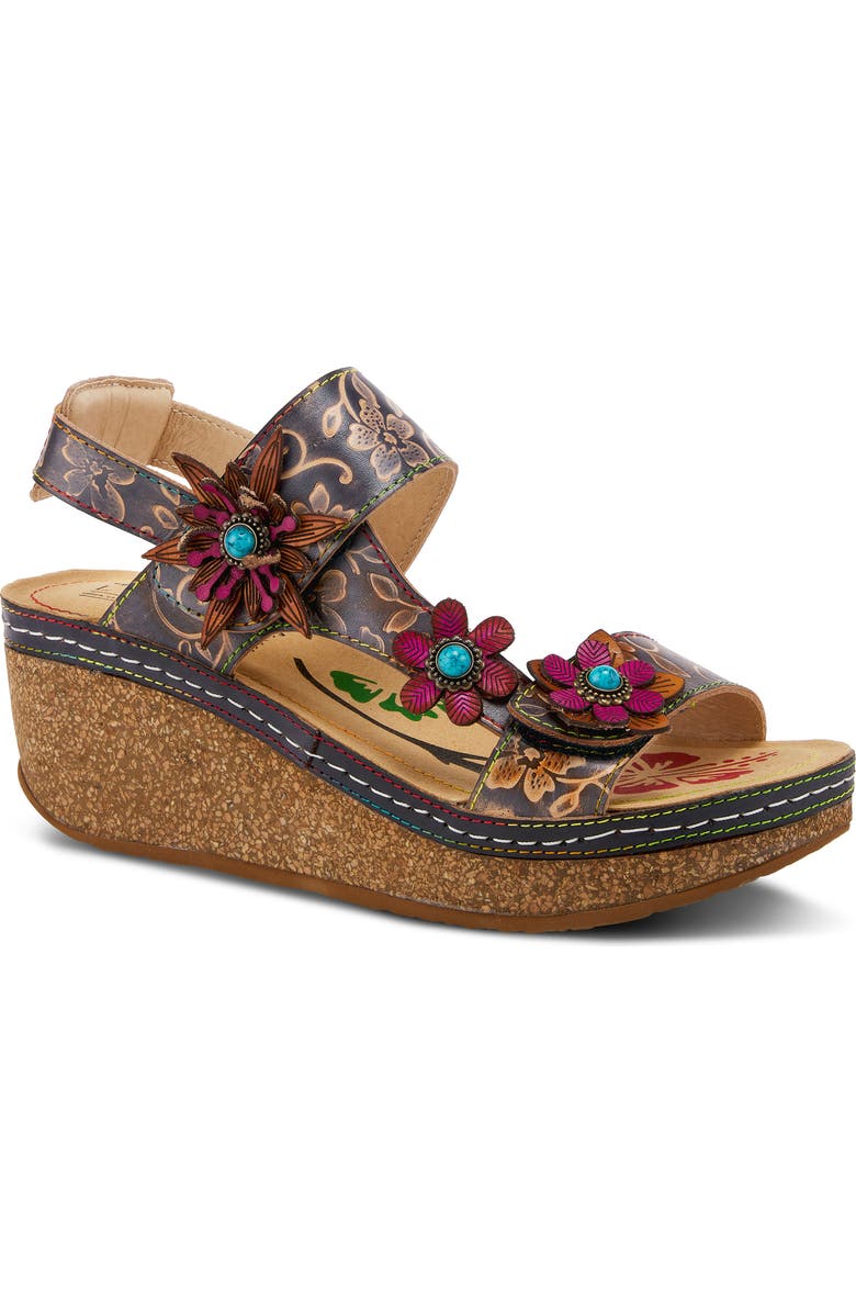 L'Artiste by Spring Step Pickford Platform Wedge Sandal, Main, color,