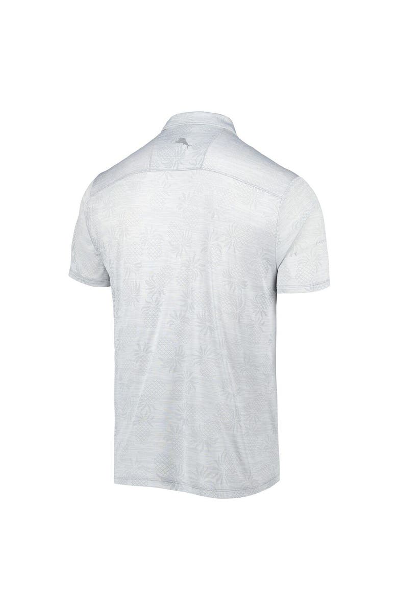Tommy Bahama Men's Tommy Bahama Gray Los Angeles Dodgers IslandZone Pineapple Palm Coast Polo, Alternate, color, 