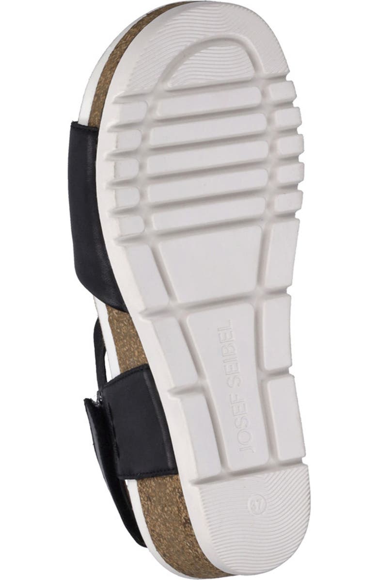 Josef Seibel Quinn Platform Wedge Sandal, Alternate, color, Black