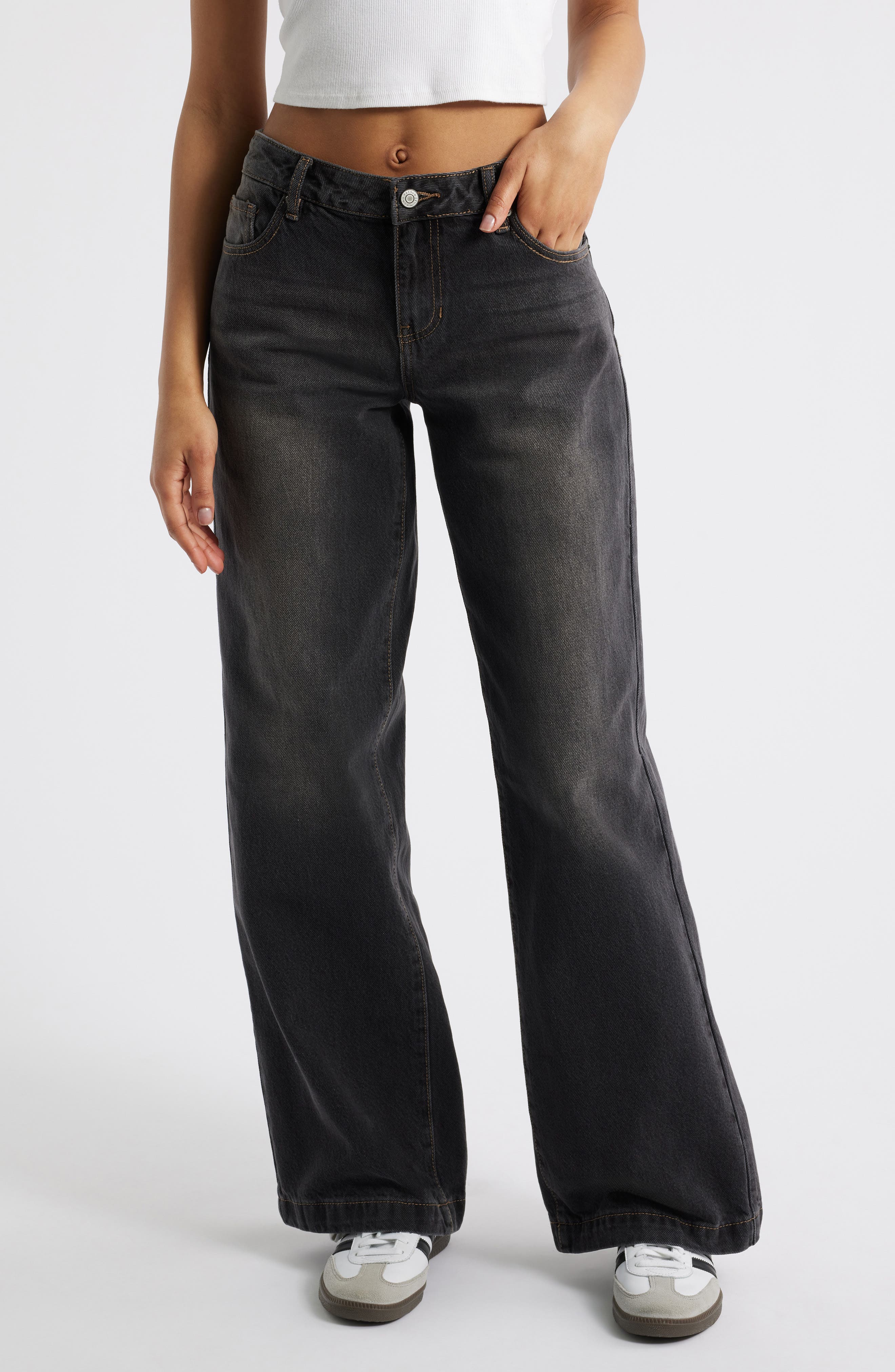 Melis Low Rise Baggy Jeans