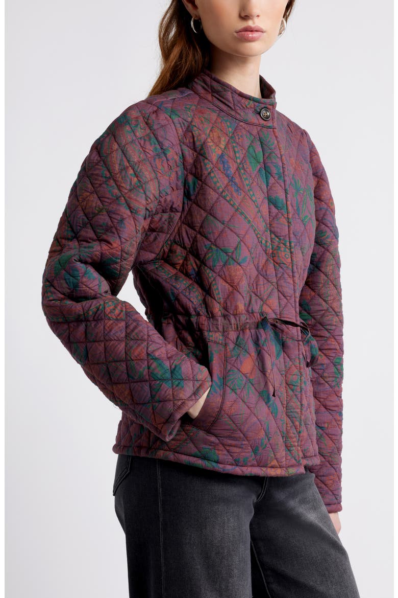 Paisley Quilted Jacket, Alternate, color, BURGUNDY PAISLEY