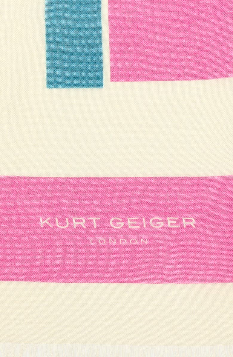 Kurt Geiger London Mixed Stripe Oblong Scarf, Alternate, color, 