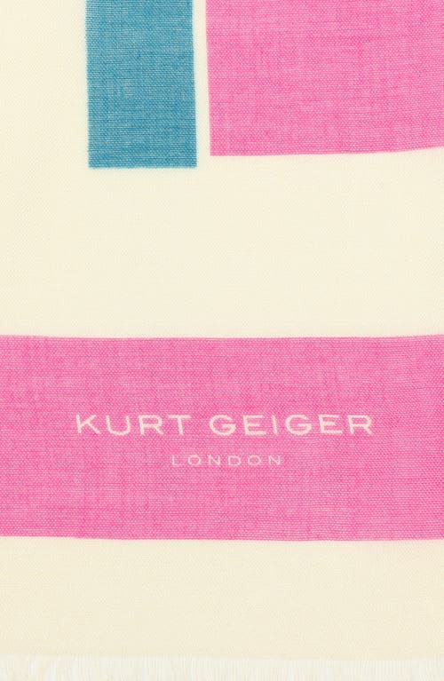Kurt Geiger London Mixed Stripe Oblong Scarf