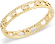 COACH Signature C Open Enamel Hinge Bracelet