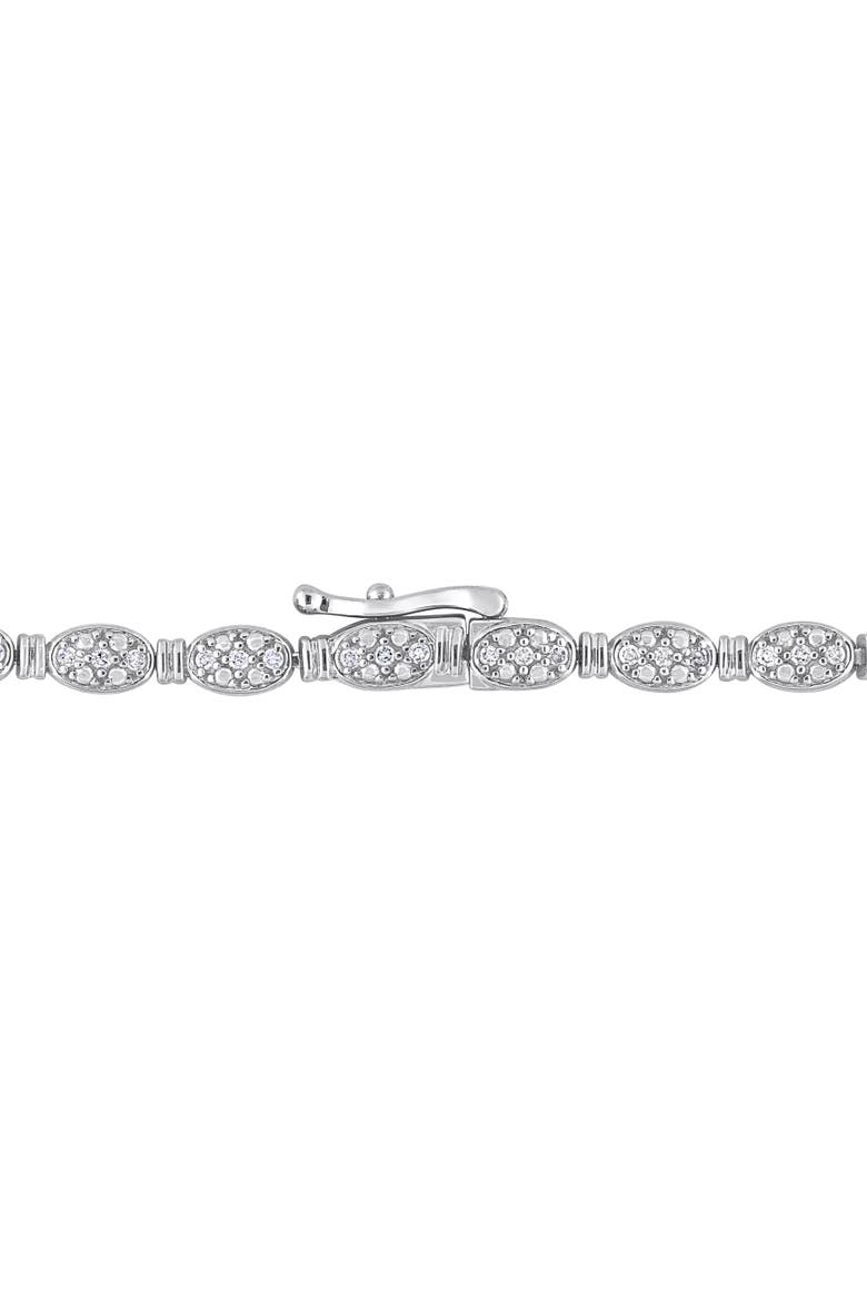 1/2 CTW Diamond Tennis Bracelet Sterling Silver, Alternate, color, Sterling Silver