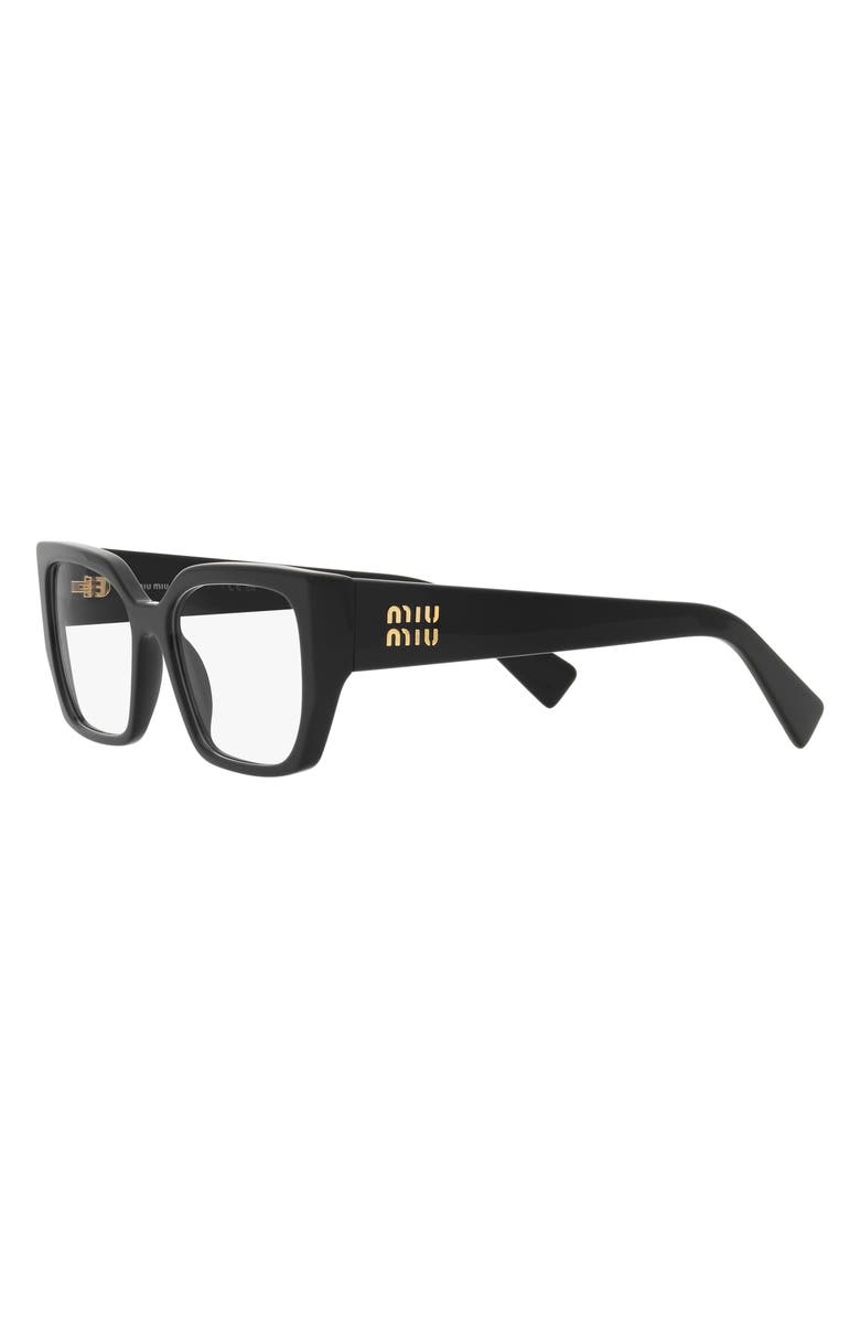 Miu Miu 54mm Rectangular Optical Glasses, Alternate, color, 