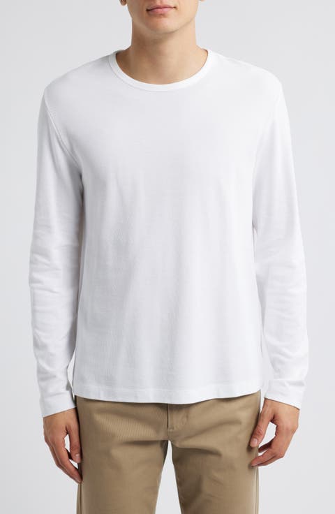 Pima Cotton Piqué Long Sleeve T-Shirt