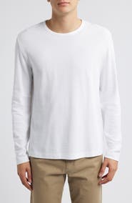 Vince Pima Cotton Piqué Long Sleeve T-Shirt