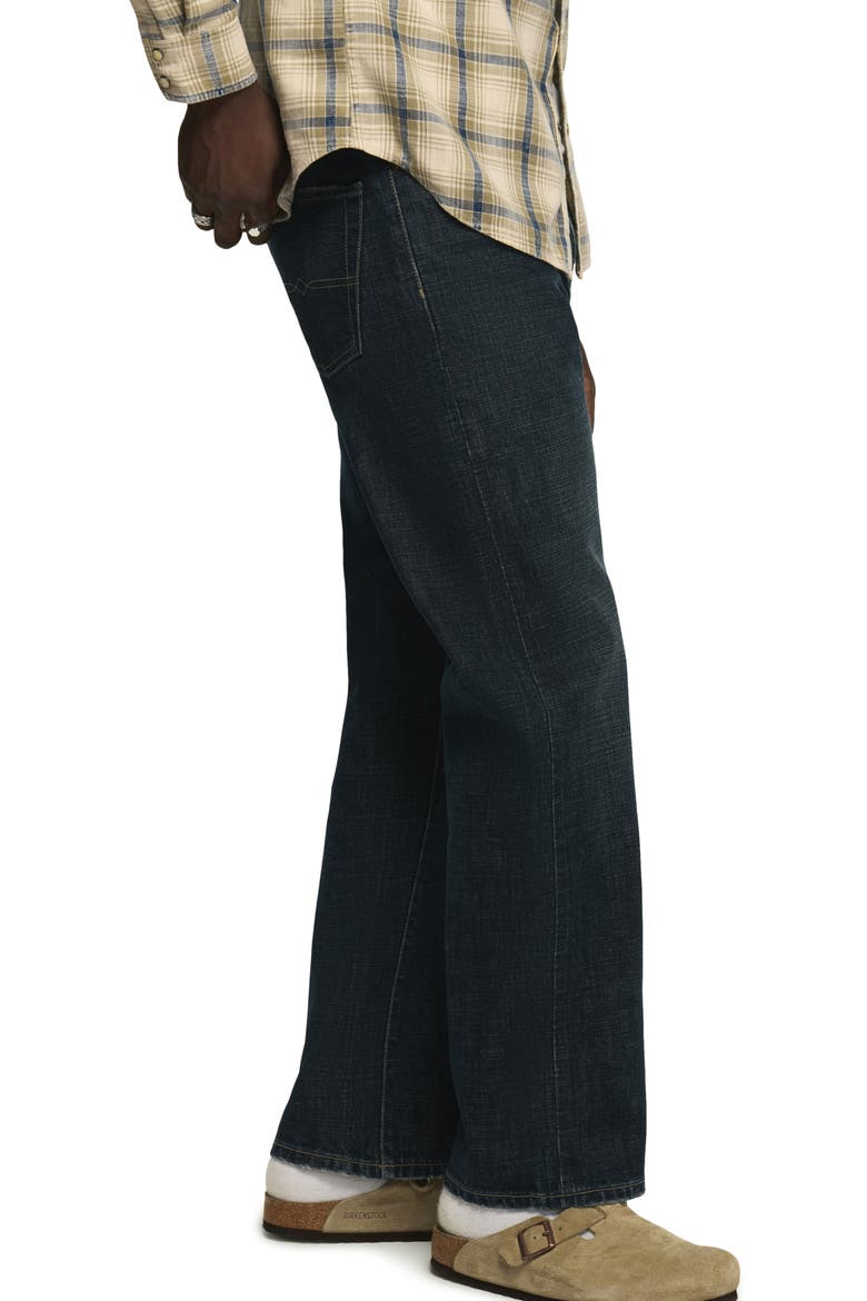 181 Relaxed Selvedge Straight Leg Jeans, Alternate, color, IRONHIDE