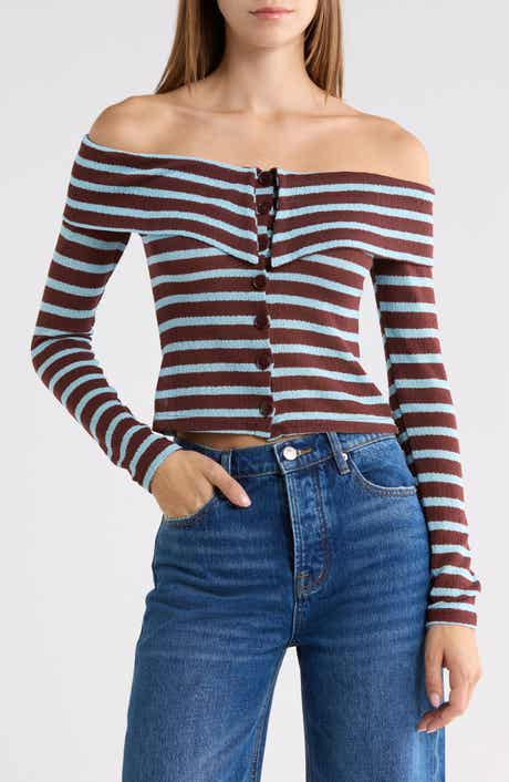 Raelena Off Shoulder Long Sleeve Top