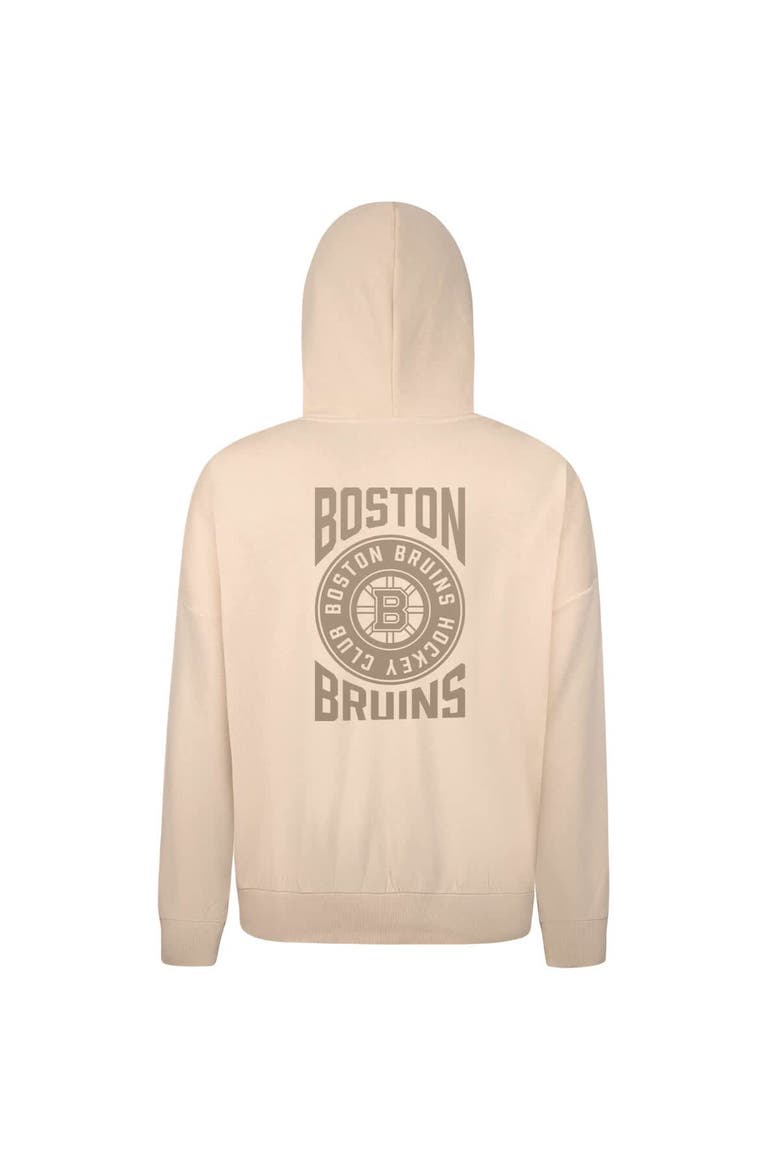 Men's Levelwear Cream Boston Bruins Contact Stamp Pullover Hoodie, Alternate, color, Cream