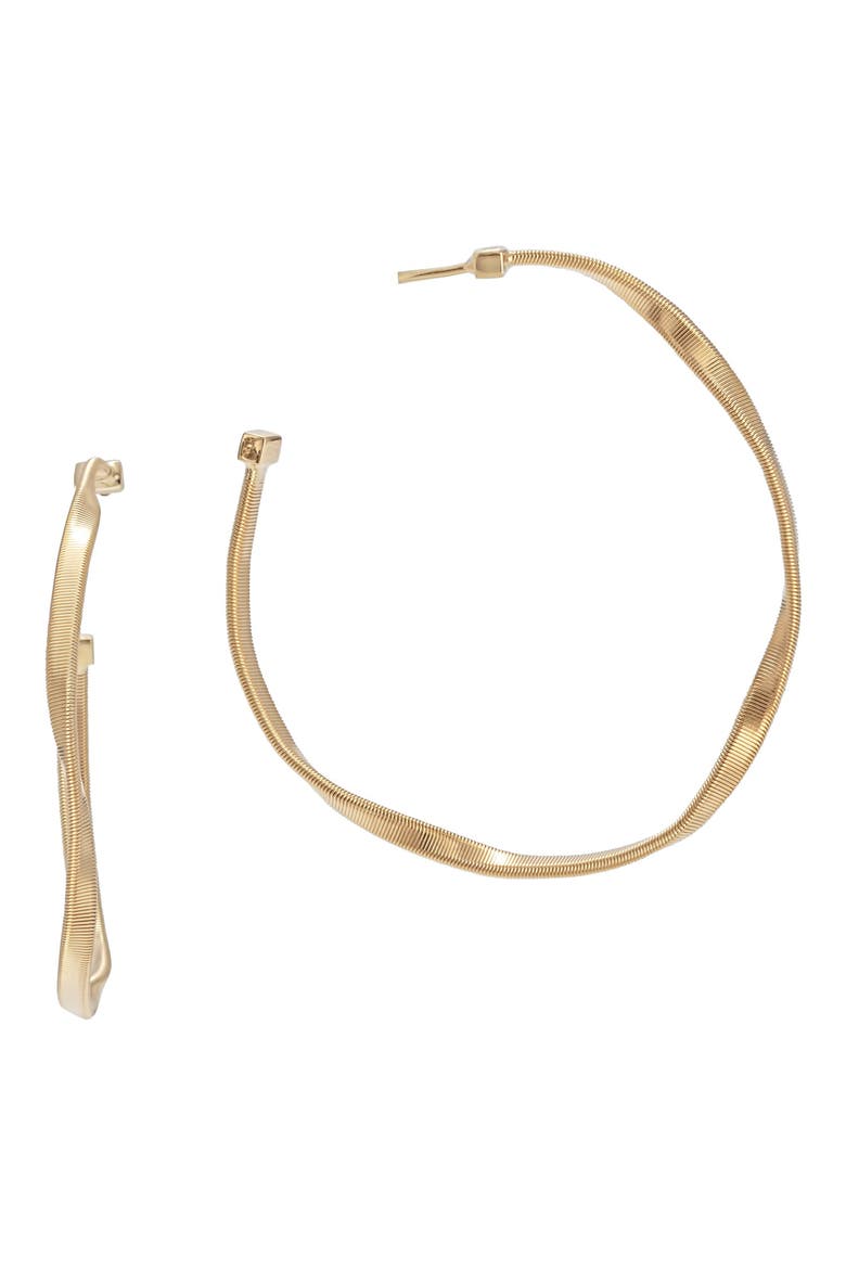 Marrakech Twist Hoop Earrings, Main, color, GOLD