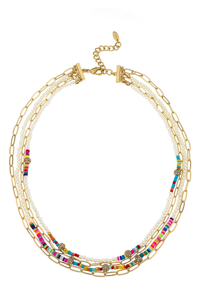 Ettika Festival Layered Necklace, Main, color, 