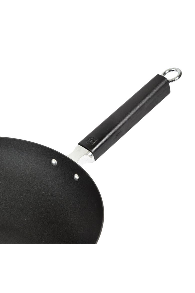Carbon Steel Excalibur Nonstick Stir Fry Pan with Phenolic Handle, 12-Inch, Alternate, color, Black