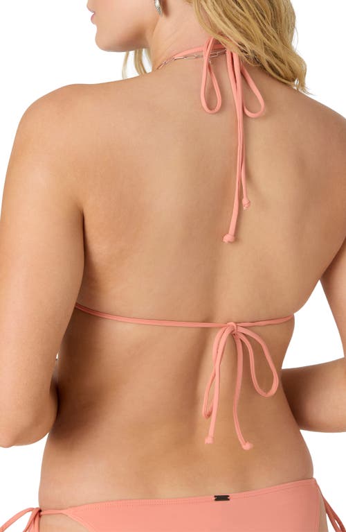 Shop O'neill Venice Saltwater Solids Bikini Top In Canyon Clay