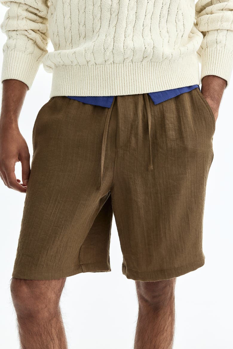 Loose Fit Shorts, Alternate, color, Khaki green
