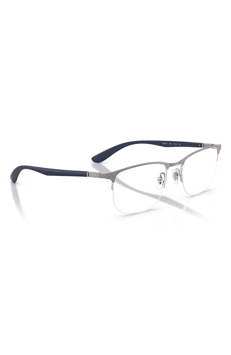 Ray-Ban 55mm Irregular Optical Glasses, Alternate, color, Gunmetal