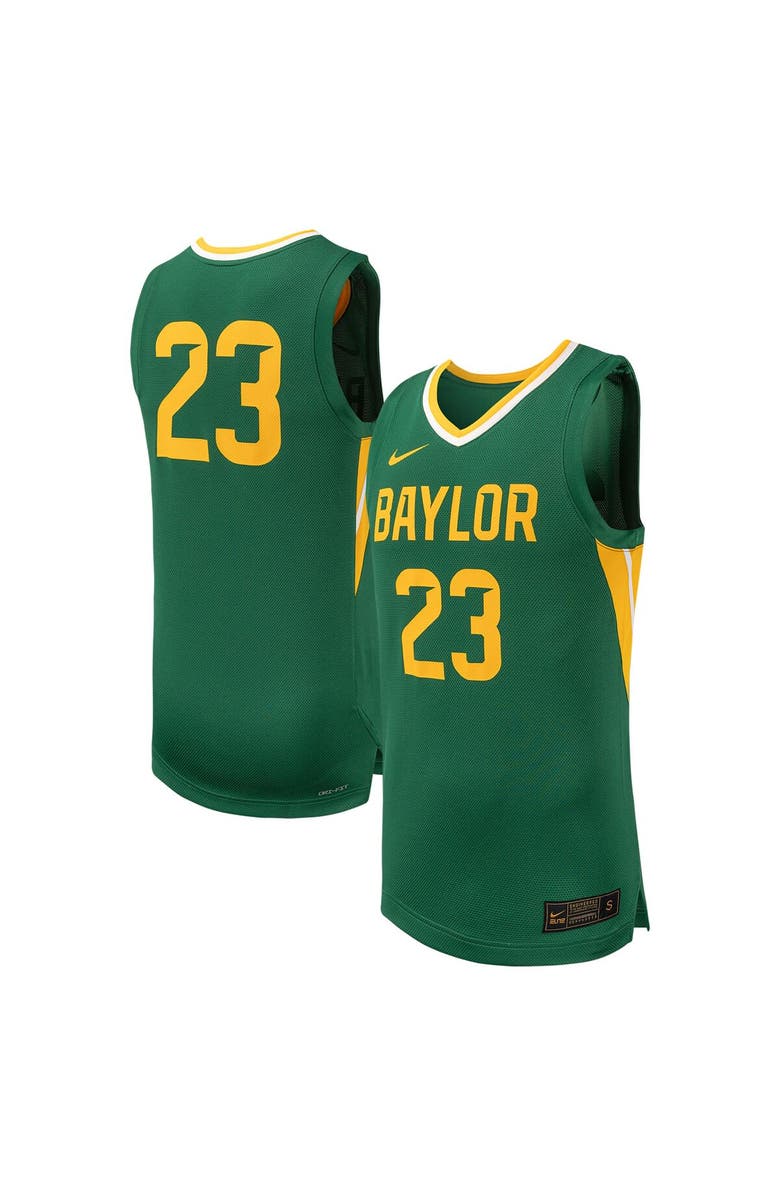 Nike Men's Nike #23 Green Baylor Bears Replica Basketball Jersey, Main, color, Green