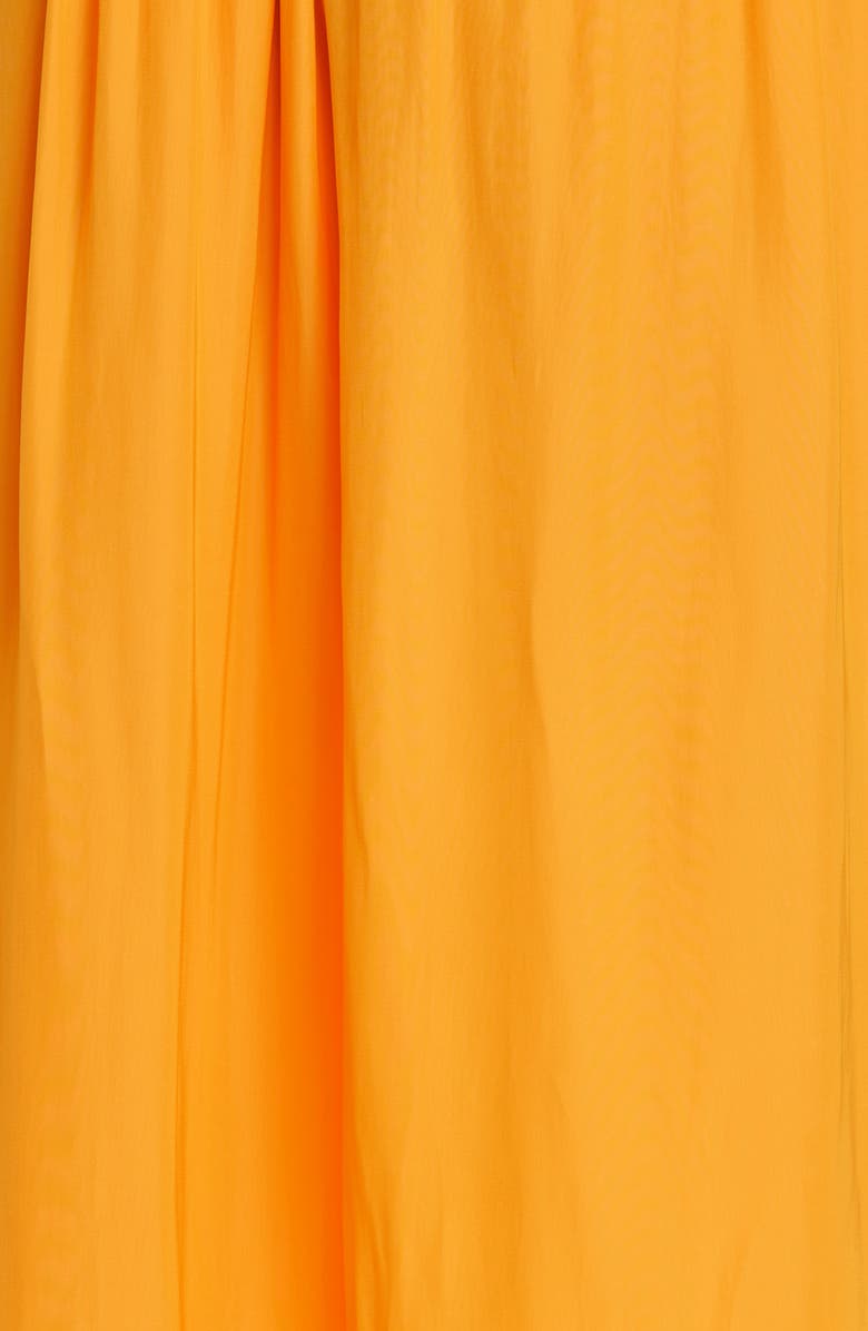 Ramy Brook Wren Mock Neck Smocked Midi Dress, Alternate, color, 