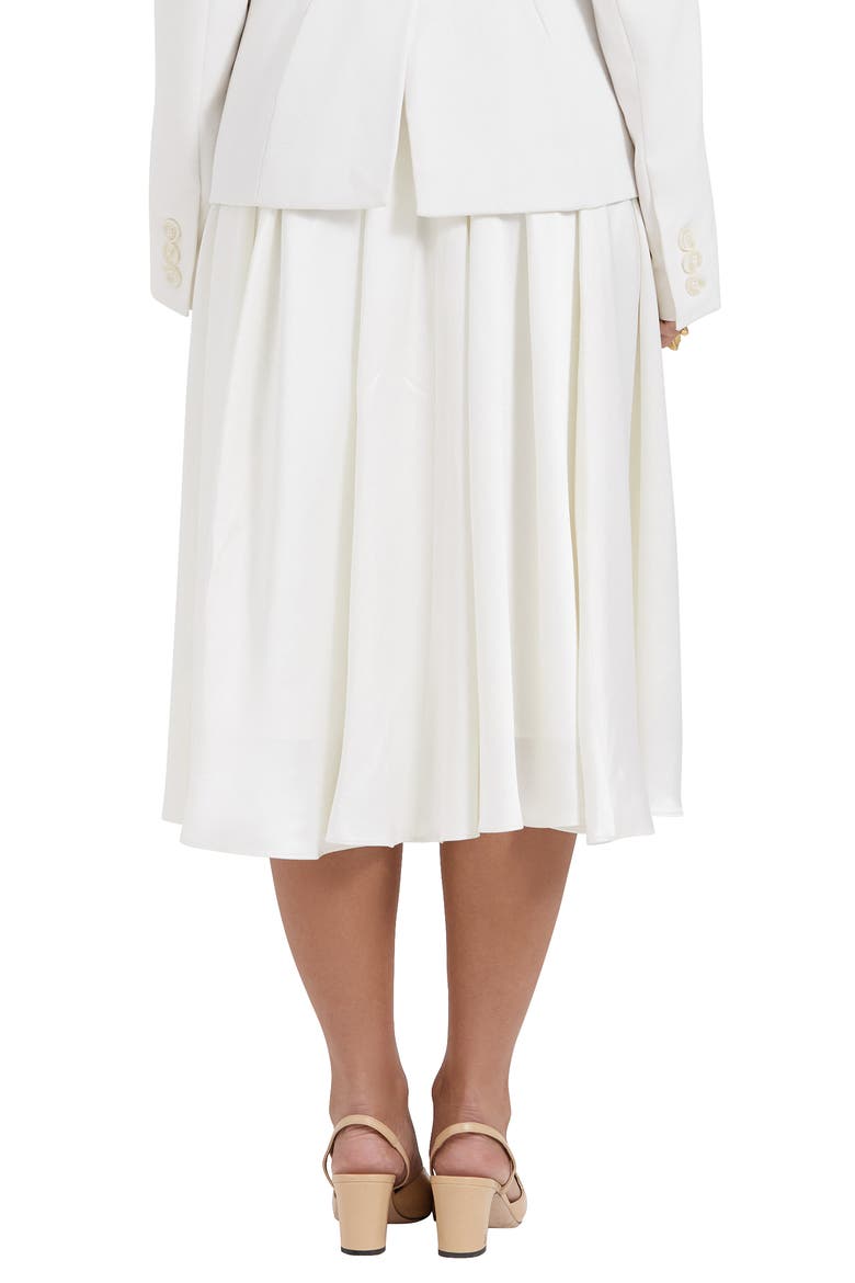 Suzette Satin Midi Skirt, Alternate, color, IVORY