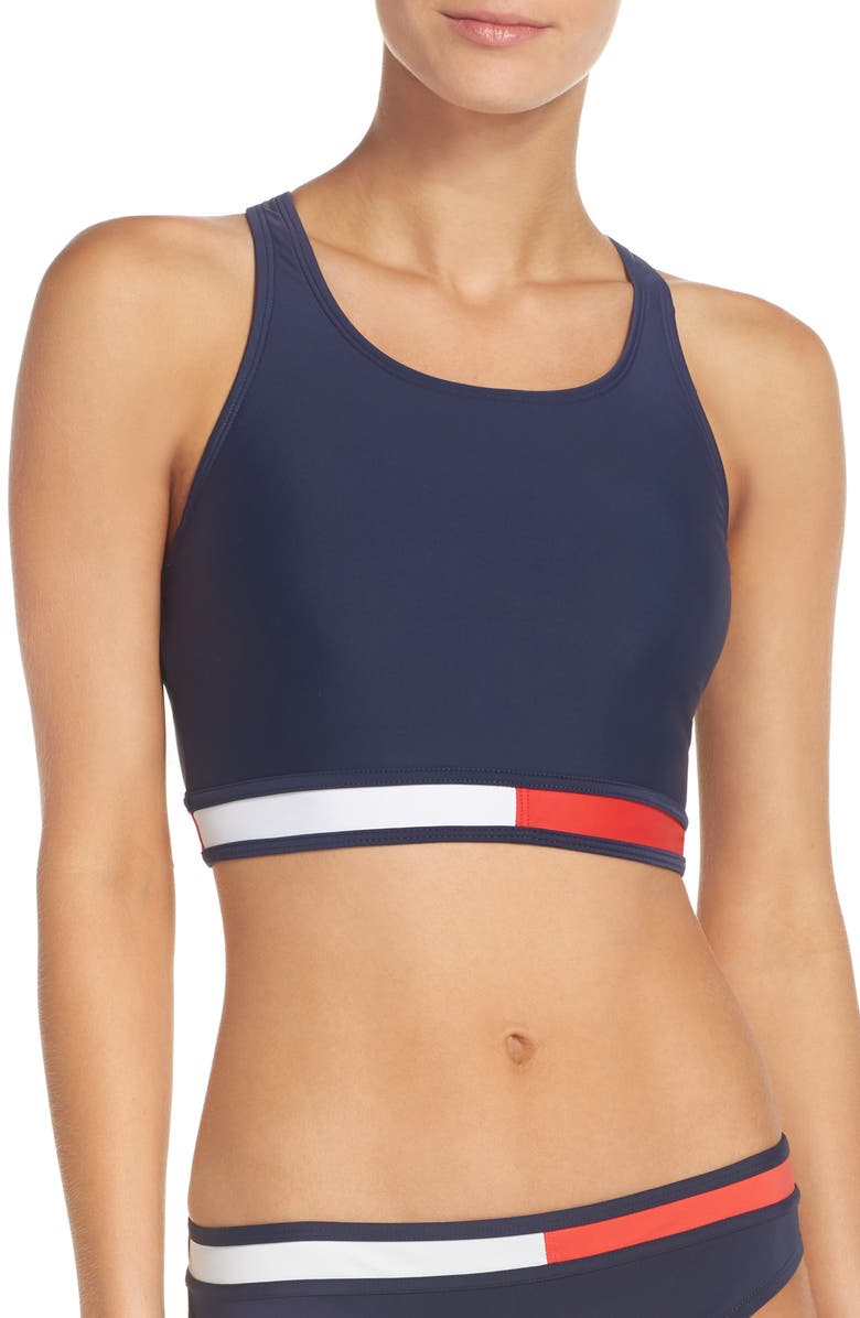 Tommy Hilfiger Swim Top, Main, color, 
