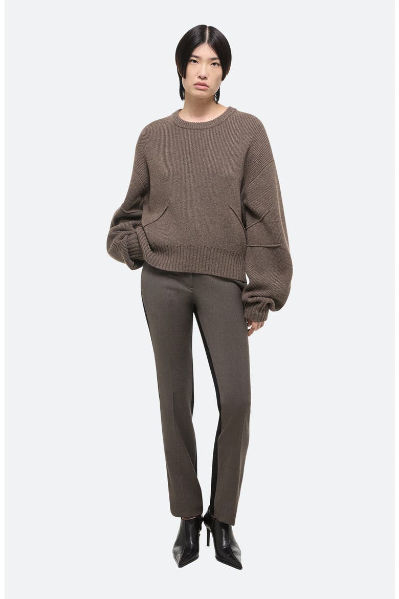 Apex Wool & Cashmere Crewneck Sweater, Alternate, color, TAUPE MELANGE - T3E