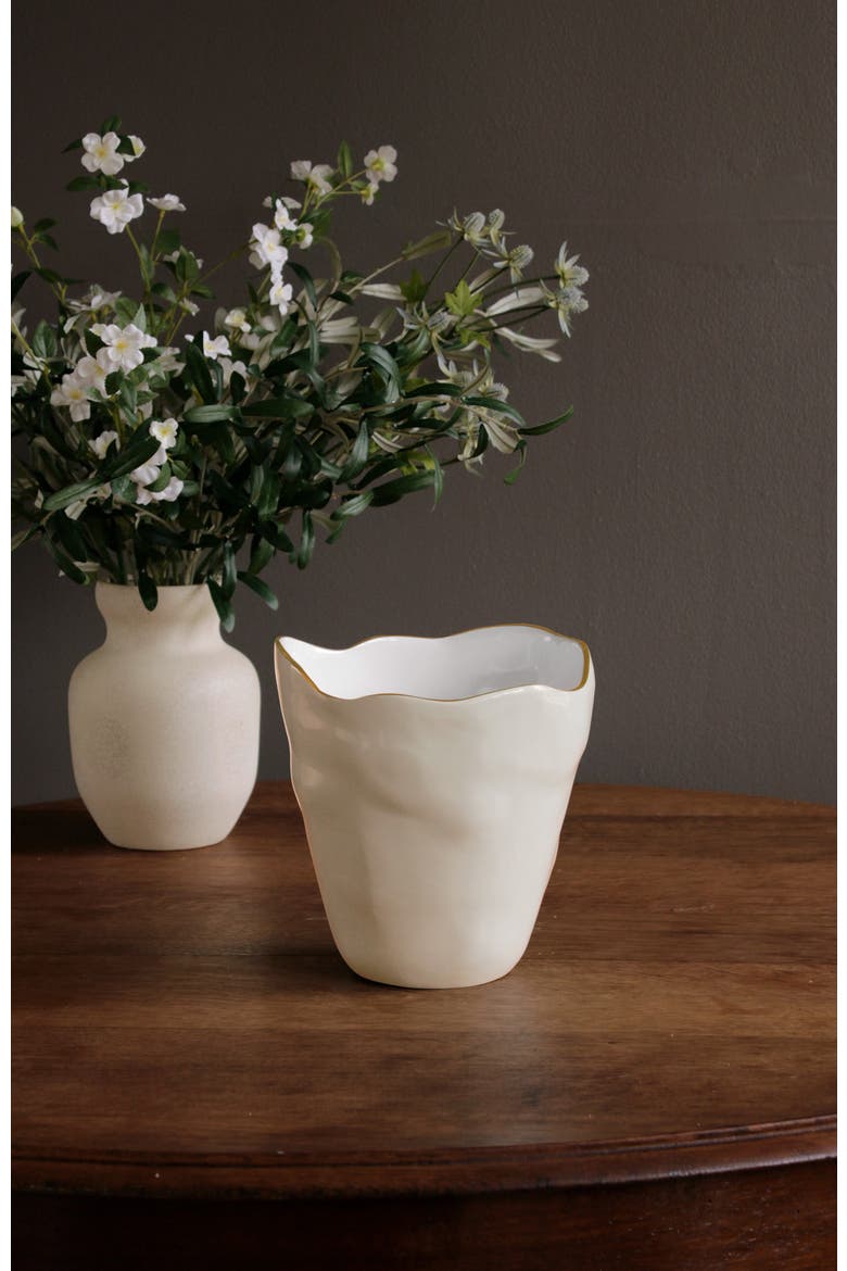 ENCANTO Soho Large Ice Bucket, Alternate, color, Cream and White