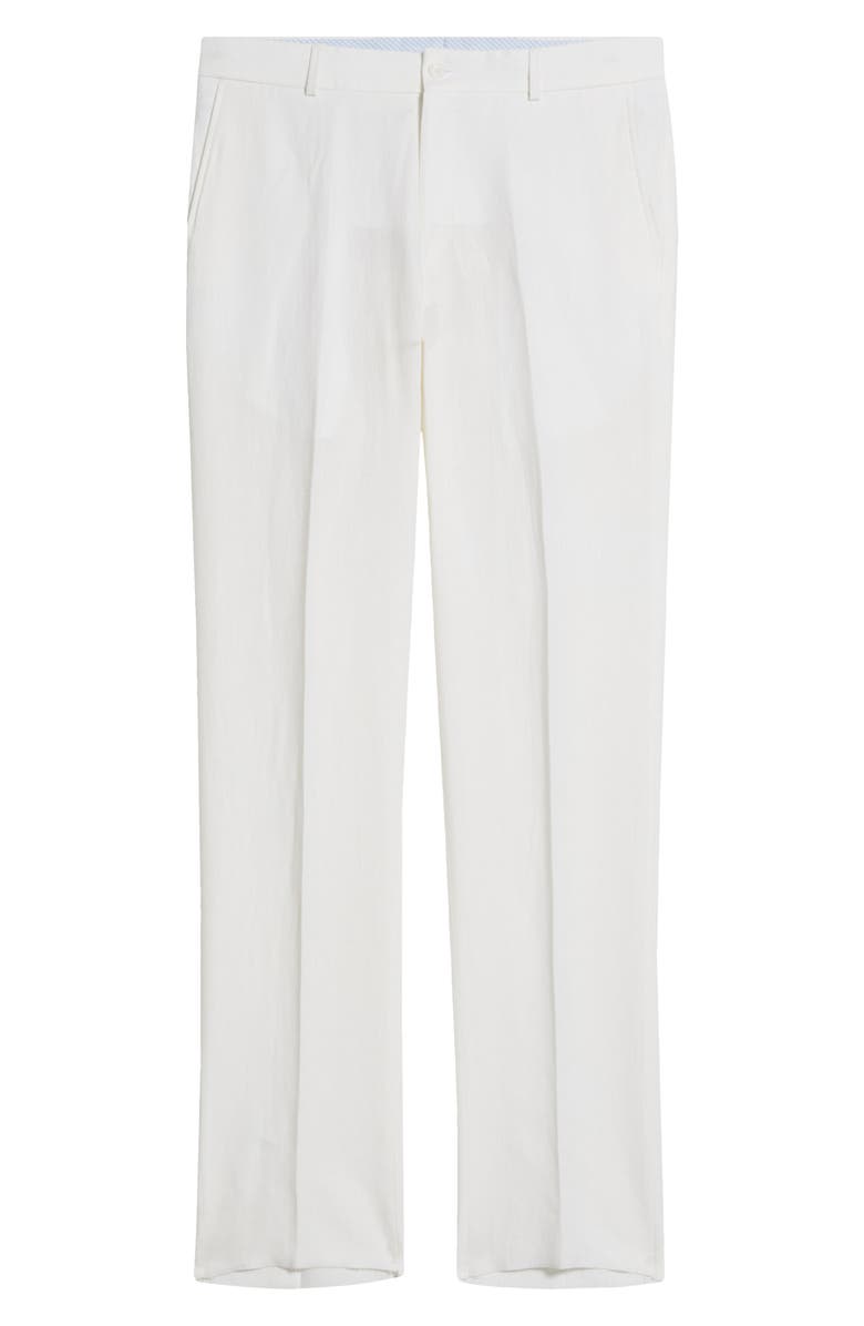 Berle Flat Front Linen Dress Pants, Alternate, color, 