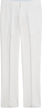 Berle Flat Front Linen Dress Pants