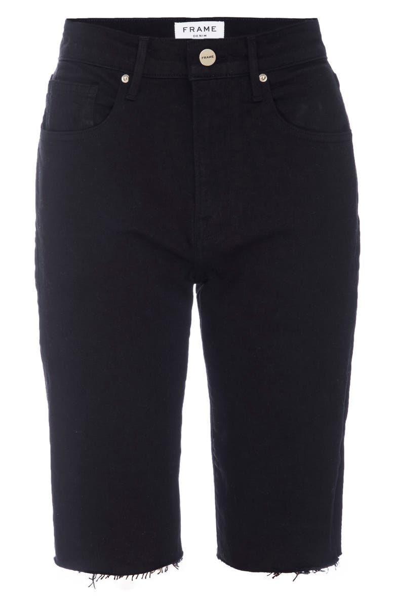 FRAME Le Vintage High Waist Raw Edge Bermuda Shorts, Alternate, color, 