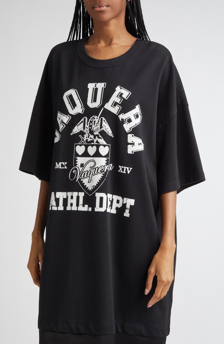 Vaquera Mixed Media Graphic T-Shirt Dress, Alternate, color, 