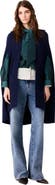 maje Longline cape cardigan